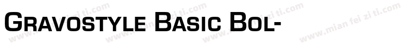 Gravostyle Basic Bol字体转换
